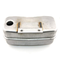 AYP muffler front view showing fitment holes and OEM quality benefit