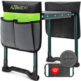 AZBESTPRO front view of folded stool showing compact storage and portability