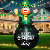 B&D leprechaun front view showing festive detail and curb appeal