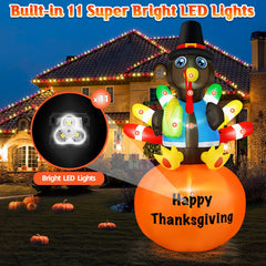 B&D side profile of inflated turkey for clear size and shape visualization