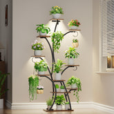 BACEKOLL front view of the 10-tier plant stand showcasing vertical display benefits
