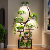 BACEKOLL front view of 8-tier plant stand showing vertical display benefit