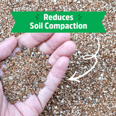Back to the Roots mixing vermiculite with coco coir for balanced potting mix