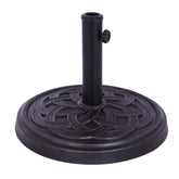 Backyard Expressions bronze front view showing stable umbrella support