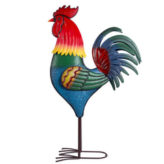 Backyard Expressions rooster front view showing bold colors and instant focal appeal