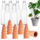 Baderke front packaging showing six spike and bottle set for easy watering