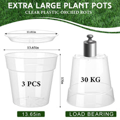 Baderke pot with matching tray top view, keeps surfaces clean and captures runoff