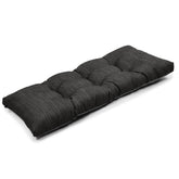 baibu front view of black bench cushion showing clean modern look and comfort