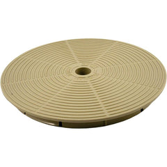 Baker Hydro beige skimmer lid front view showing clean fit and easy replacement