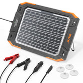 Baldr front panel and packaging showing compact portable maintainer benefit