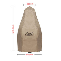BALI OUTDOORS top opening detail highlighting secure fit and ventilation