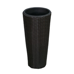 Balkene Home removable waterproof liner displayed outside the wicker planter for easy planting