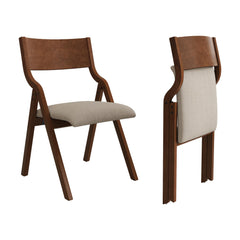 Ball & Cast front view walnut frame with taupe upholstery showing stylish seating benefit