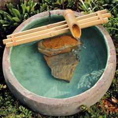 Bamboo Accents pump and connector assembly showing easy-install benefit