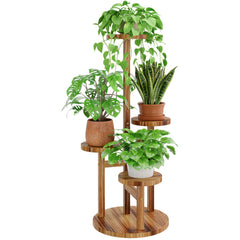 Bamworld front view of 4-tier stand showing space-saving display