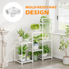 Bamworld filled with seven pots showing organized planting and easy access benefit