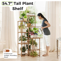 Bamworld close-up of top shelf showing sturdy edge and plant support benefit
