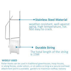 Bandelt close-up of roller hook mechanism showing smooth movement and durable finish