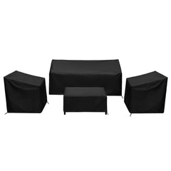 Baner Garden front view of full 4-piece covered set showing complete protection