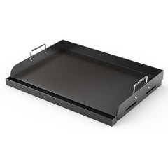 Barbqtime front view showing full 17x13 flat top griddle for versatile cooking