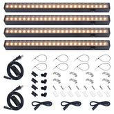 Barrina front view of 4-pack grow lights showing compact kit and benefits