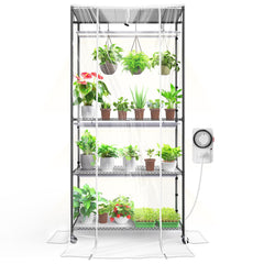 Barrina front view assembled greenhouse showing full setup and visibility benefits