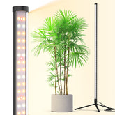 Barrina front view of vertical grow light showing sleek upright design and even coverage