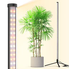 Barrina front view of vertical grow light showing sleek upright design and even coverage