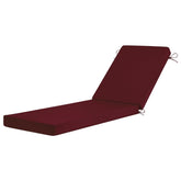 Basic Beyond front view of burgundy chaise cushion set showing fit and color benefit
