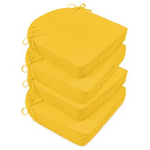 Basic Beyond front packaging showing set of four yellow cushions and benefits