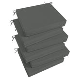 Basic Beyond front view pack of six cushions showing coordinated charcoal comfort