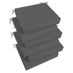 Basic Beyond front view pack of six cushions showing coordinated charcoal comfort