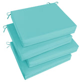 Basic Beyond front view of teal cushions showing inviting comfort