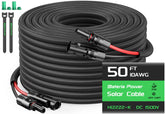 Bateria Power front packaging showing 50FT pair and highlights for quick selection