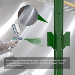Bavnnro U-channel detail holding wire securely for straighter fences benefit