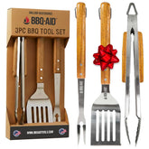 BBQ-Aid front view of 3-piece set showing complete tools and durability
