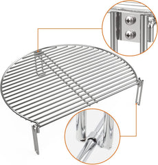 BBQ Future side stand detail showing secure slotted feet for stable placement