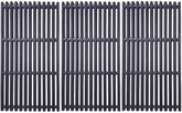 BBQ-PLUS front view of three cast iron grates showing full coverage and durability