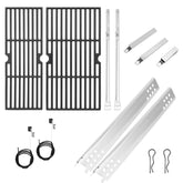 BBQ-PLUS front view of full replacement parts kit showing components and fit benefits