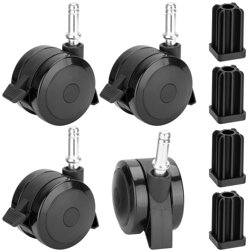 BBQ-PLUS front view of four locking caster wheels showing fit and mobility