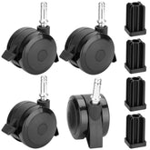 BBQ-PLUS front view of four locking caster wheels showing fit and mobility