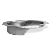 BBQ-PLUS water bowl front view showing replacement fit and durable finish