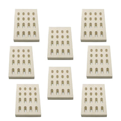 bbq777 front packaging showing eight ceramic briquettes and product label for easy identification