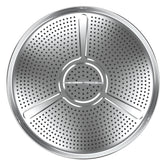BBQCuker pellet adapter front view showing fit and sturdy construction benefits