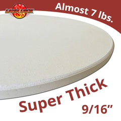 BBQgaskets LavaLock thickness close-up showing 9/16 inch edge for consistent heat retention