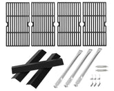 BBQration front view of full replacement kit showing all included parts and clear layout