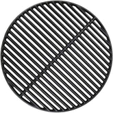 BBQration front-view matte cast iron grate showing overall shape and fit benefits