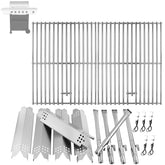 BBQration front view showing kit grates and burners for quick replacement