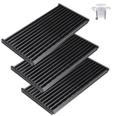 BBQration front view of three replacement grates showing fit and finish benefits