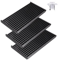 BBQration front view of three replacement grates showing fit and finish benefits
